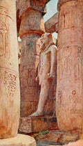 Tyndale Walter 1855 1943 Below the Cataracts 1907 Statue of Ramses II Luxor Temple A4 Photo Print
