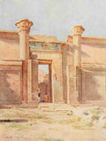 Tyndale Walter 1855 1943 Below the Cataracts 1907 The Ptolemaic Pylon Medinet Habu A4 Photo Print