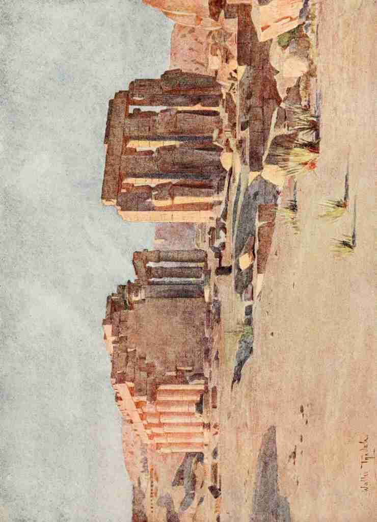 Tyndale Walter 1855 1943 Below the Cataracts 1907 The Ramesseum at Thebes A4 Photo Print
