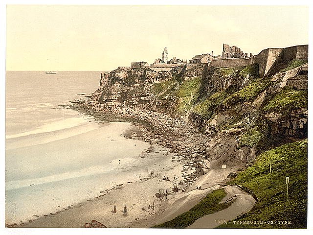 Tynemouth Newcastle on Tyne England Vintage A4 Photo Print
