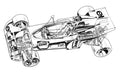 Tyrrell 005 cutaway A4 Photo Print