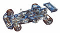 Tyrrell 006 cutaway A4 Photo Print