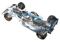 Tyrrell 022 cutaway A4 Photo Print