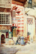 Tyrwhitt Walter 1859 1932 Cairo Jerusalem and Damascus 1912 In a Cairene Street A4 Photo Print