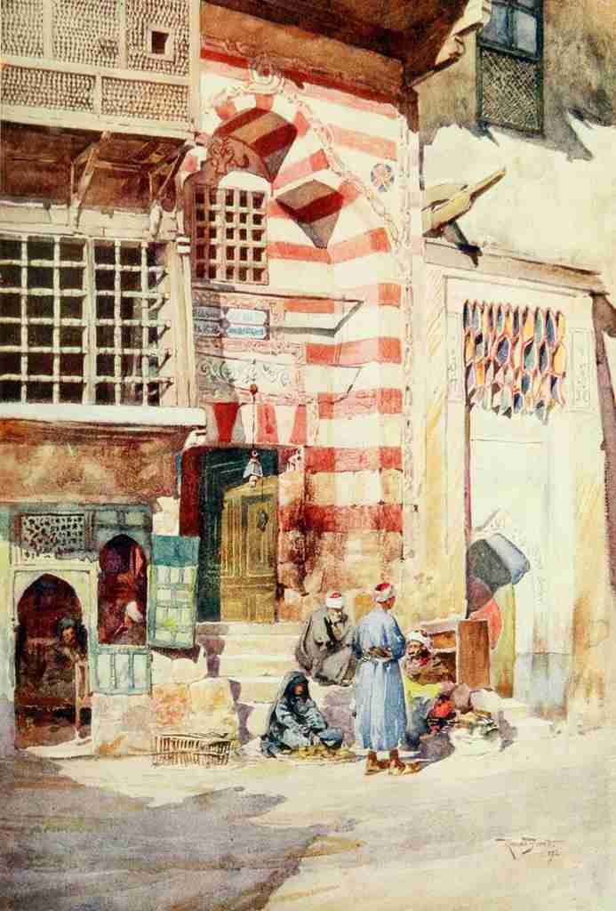Tyrwhitt Walter 1859 1932 Cairo Jerusalem and Damascus 1912 In a Cairene Street A4 Photo Print