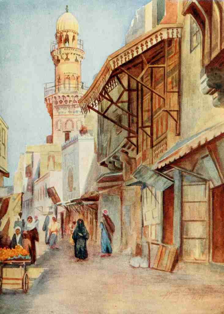 Tyrwhitt Walter 1859 1932 Cairo Jerusalem and Damascus 1912 Mosque of Sultan Bibars Cairo Vintage A4 Photo Print