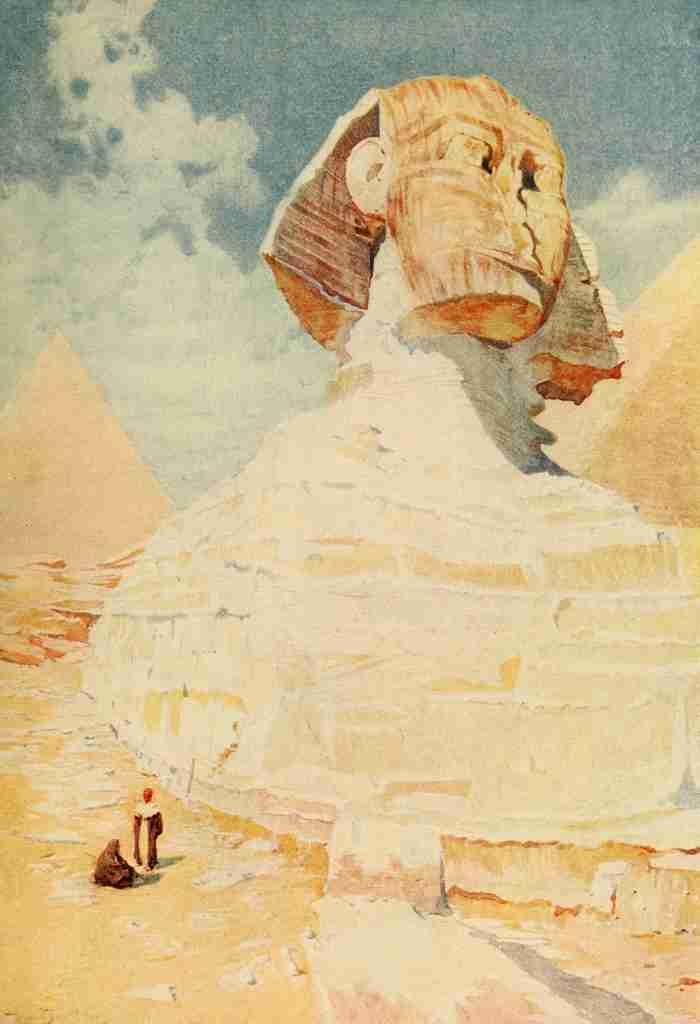 Tyrwhitt Walter 1859 1932 Cairo Jerusalem and Damascus 1912 The Sphinx A4 Photo Print