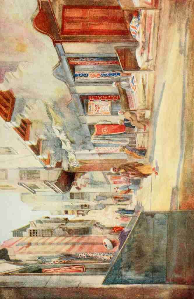 Tyrwhitt Walter 1859 1932 Cairo Jerusalem and Damascus 1912 The tentmakers bazaar Cairo A4 Photo Print