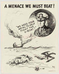U Boat Sinking American World War II Advert Poster