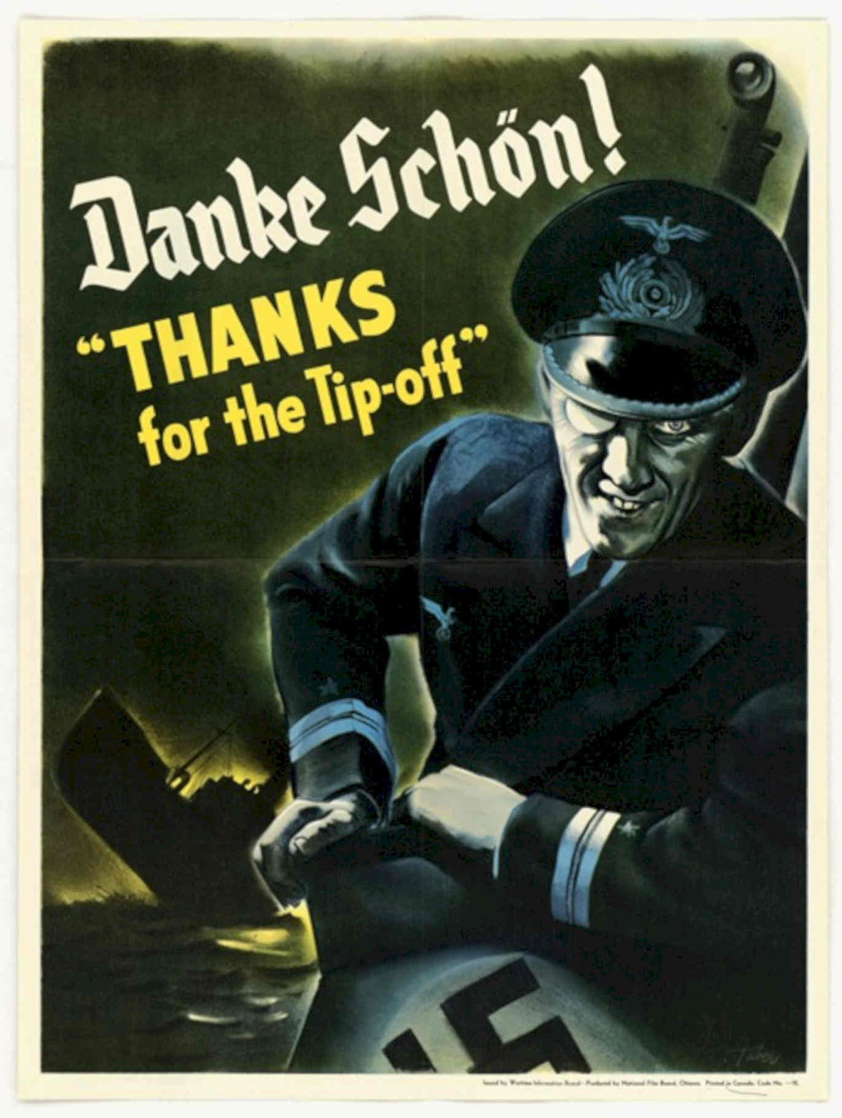 U Boat Submarine American World War II Advert Poster