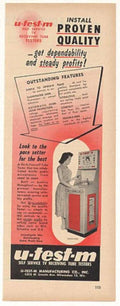 U Test M Vintage Retro Advert Ads A4 Photo Print