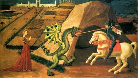 UCCELLO Paolo St George And The Dragon 1458 60 A4 Photo Print
