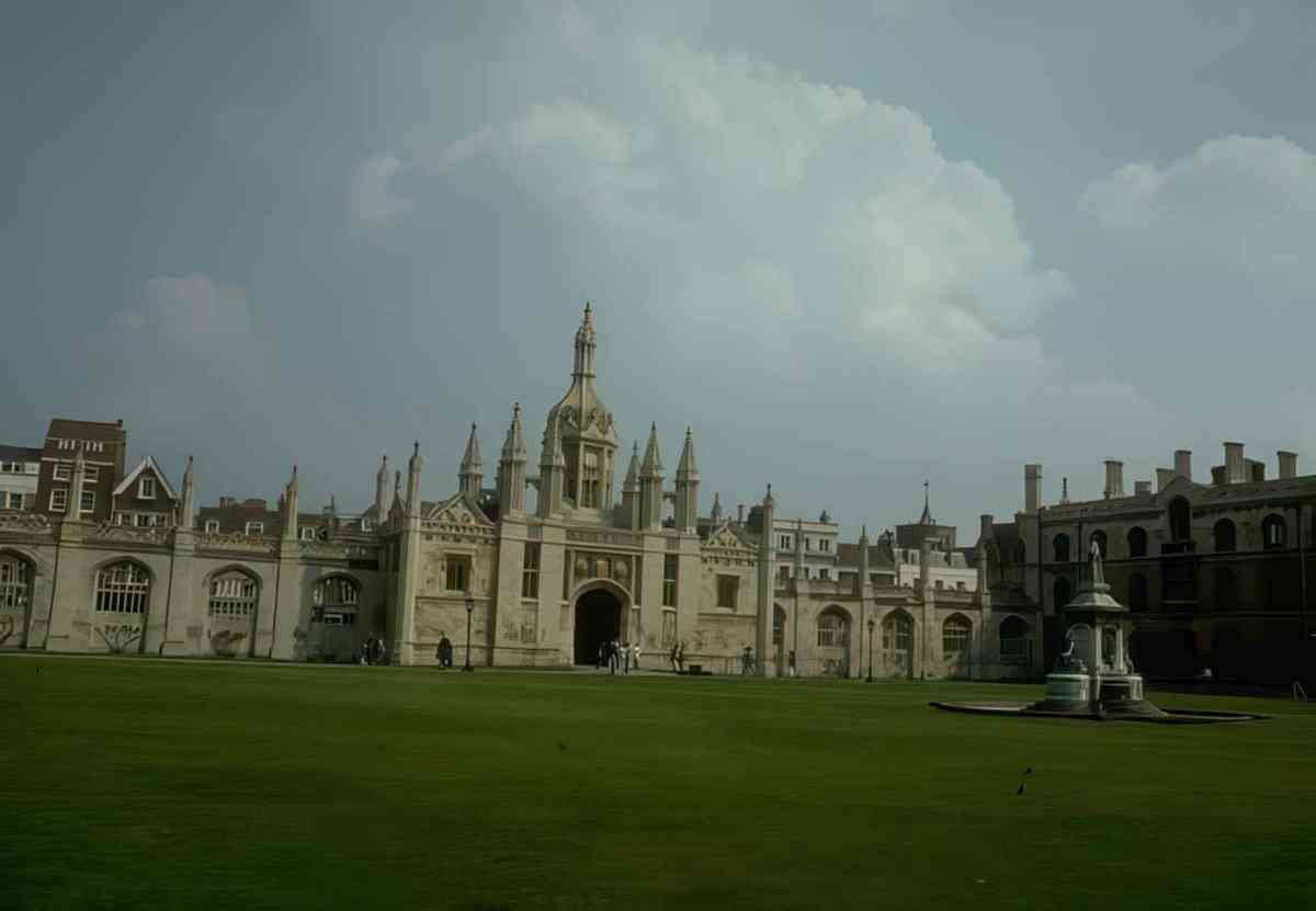 UK cambridge great court A4 Photo Print