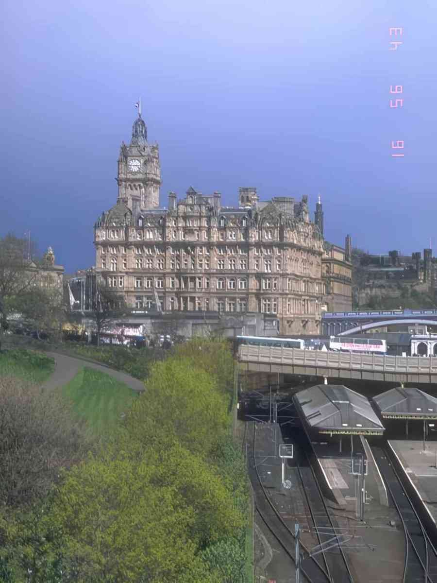 UK edinburgh hotel station A4 Photo Print