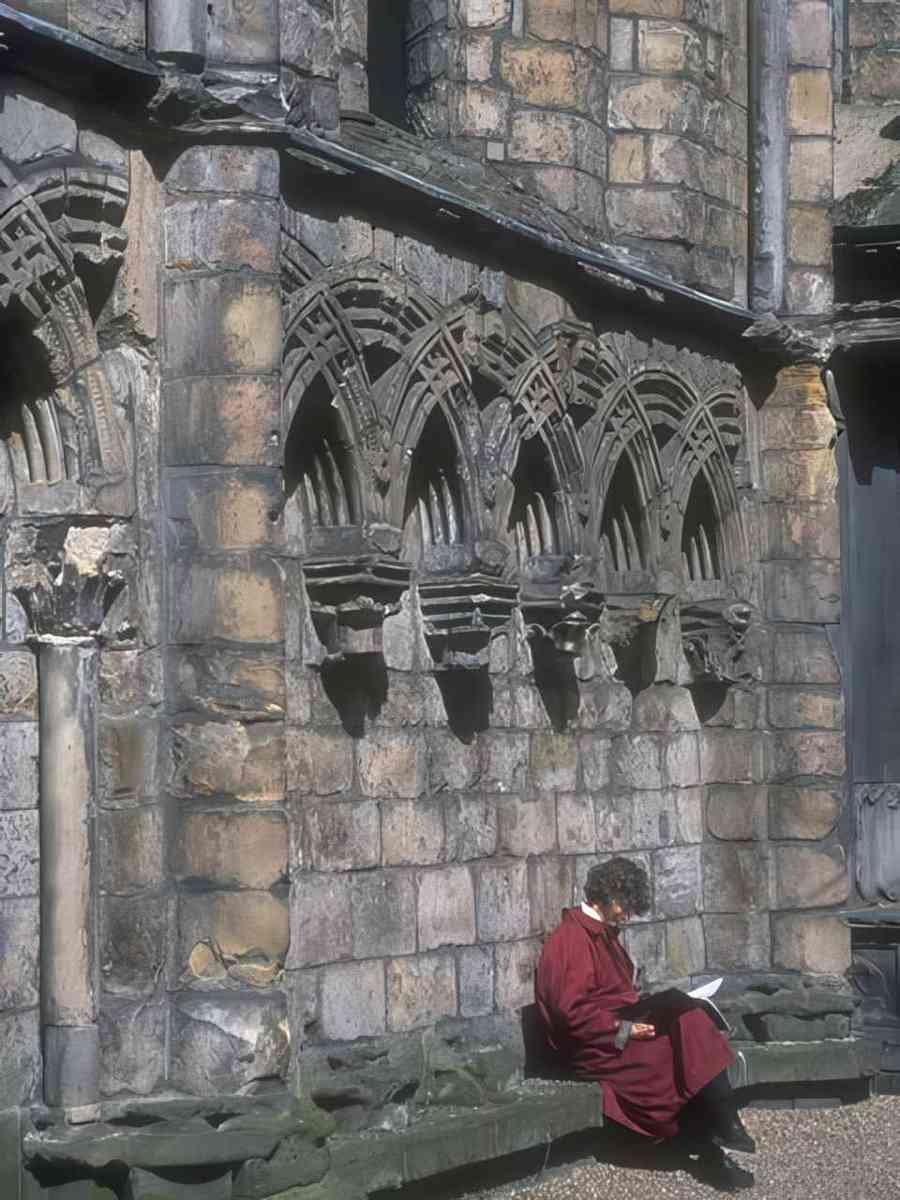 UK medieval abbey scotland A4 Photo Print