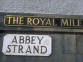 UK royalmile abbeystrand street A4 Photo Print