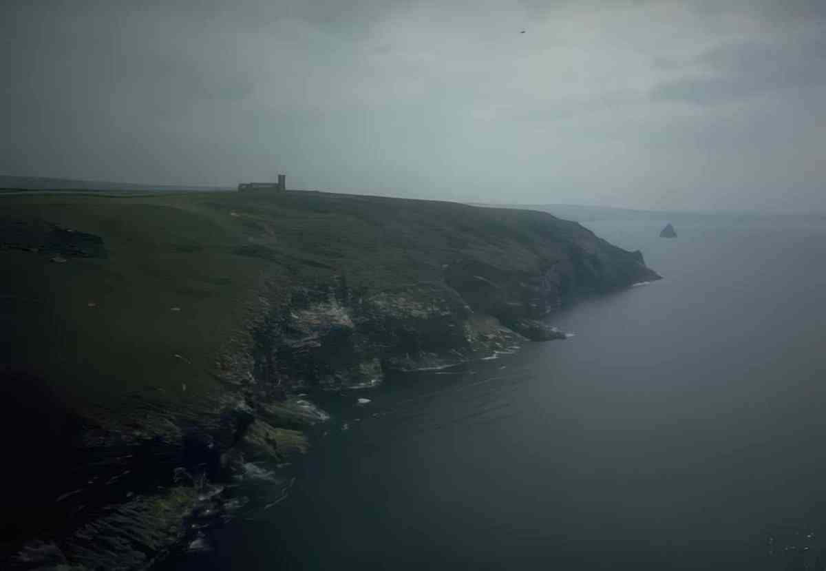 UK slieve league cliff A4 Photo Print