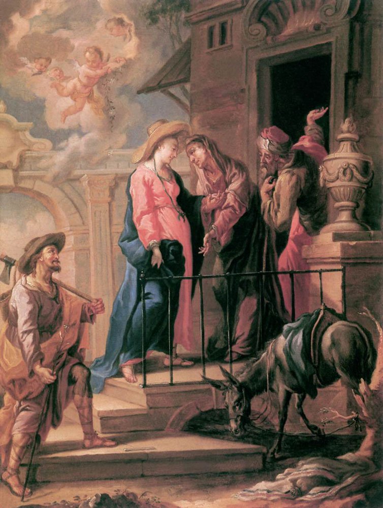 UNTERBERGER Michelangelo Visitation Art A4 Photo Print