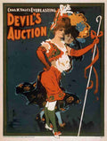 US Lithograph Co Devils Auction c1900 A4 Photo Print
