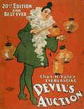 US Lithograph Co Devils Auction c1901 2 A4 Photo Print