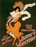 US Lithograph Co Devils Auction c1901 A4 Photo Print