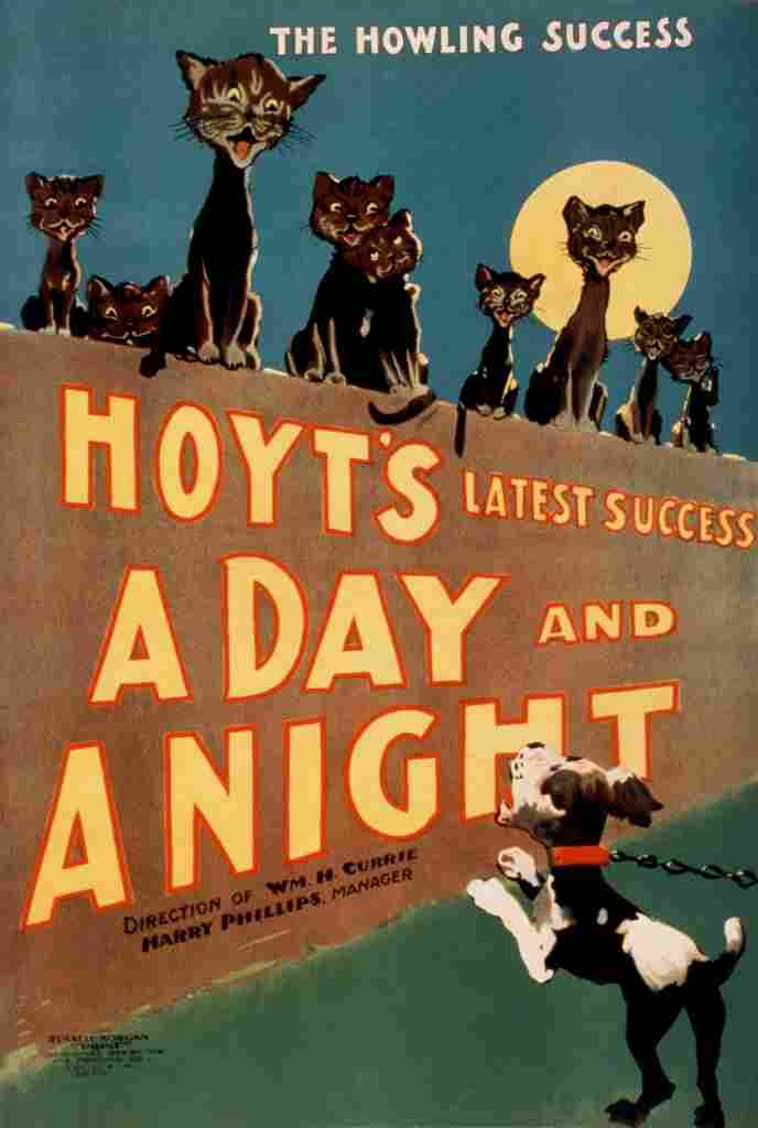 US Printing Co Hoyts A day and a night the howling success 1899 A4 Photo Print
