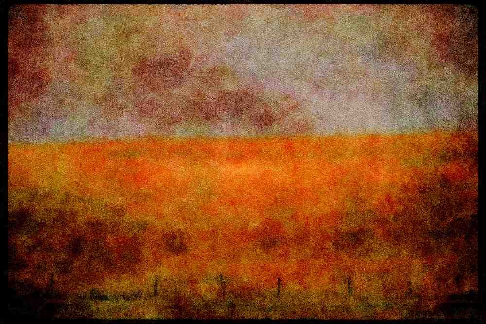 USA Landscapes 176018 Wheat Fields, Kansas A4 Limited Edition Watercolour Print