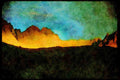 USA Landscapes 176034 Palisade Group, Sierra Nevada Mountains, California A4 Limited Edition Watercolour Print