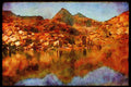 USA Landscapes 176038 Evolution Lake, Sierra Nevada Mountains, California A4 Limited Edition Watercolour Print