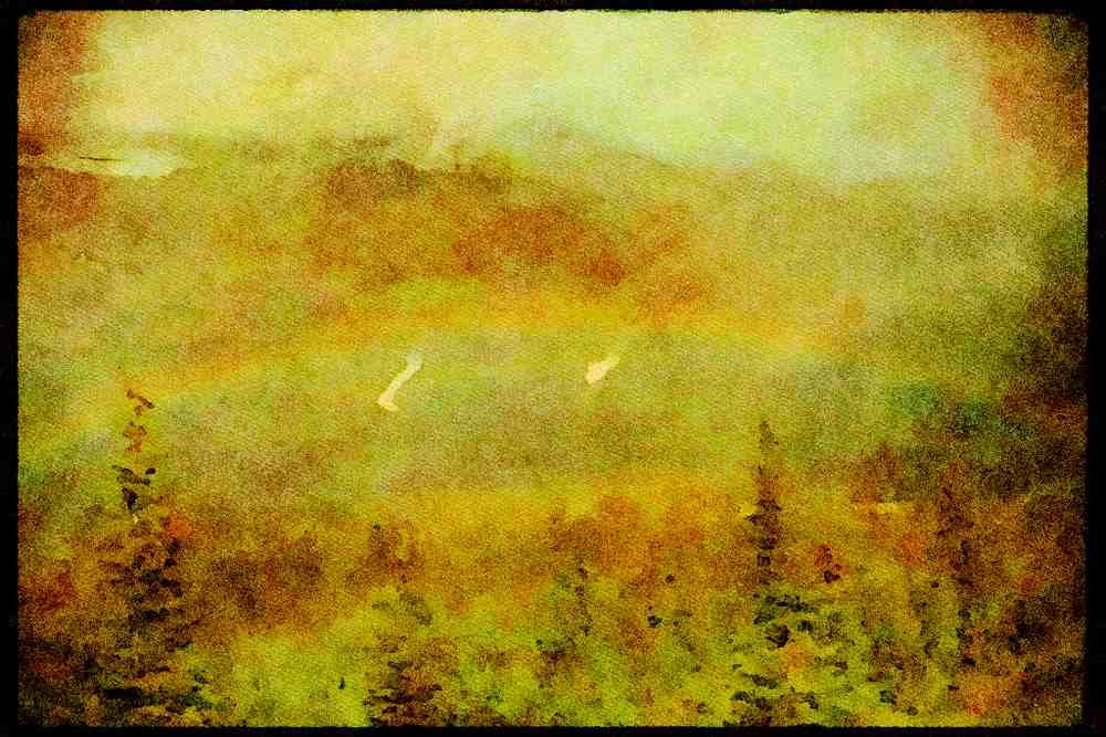 USA Landscapes 176044 Rainbow, Montana A4 Limited Edition Watercolour Print