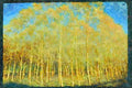 USA Landscapes 176054 Trees In Autumn A4 Limited Edition Watercolour Print