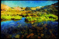 USA Landscapes 176056 Wind River Range, Wyoming A4 Limited Edition Watercolour Print