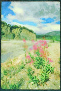 USA Landscapes 176066 Matanushka Valley, Alaska A4 Limited Edition Watercolour Print
