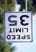 USAs 363051 Traffic Light Pedestrian Crossing Light Speed Limit 35 SHARP A4 Photo Print