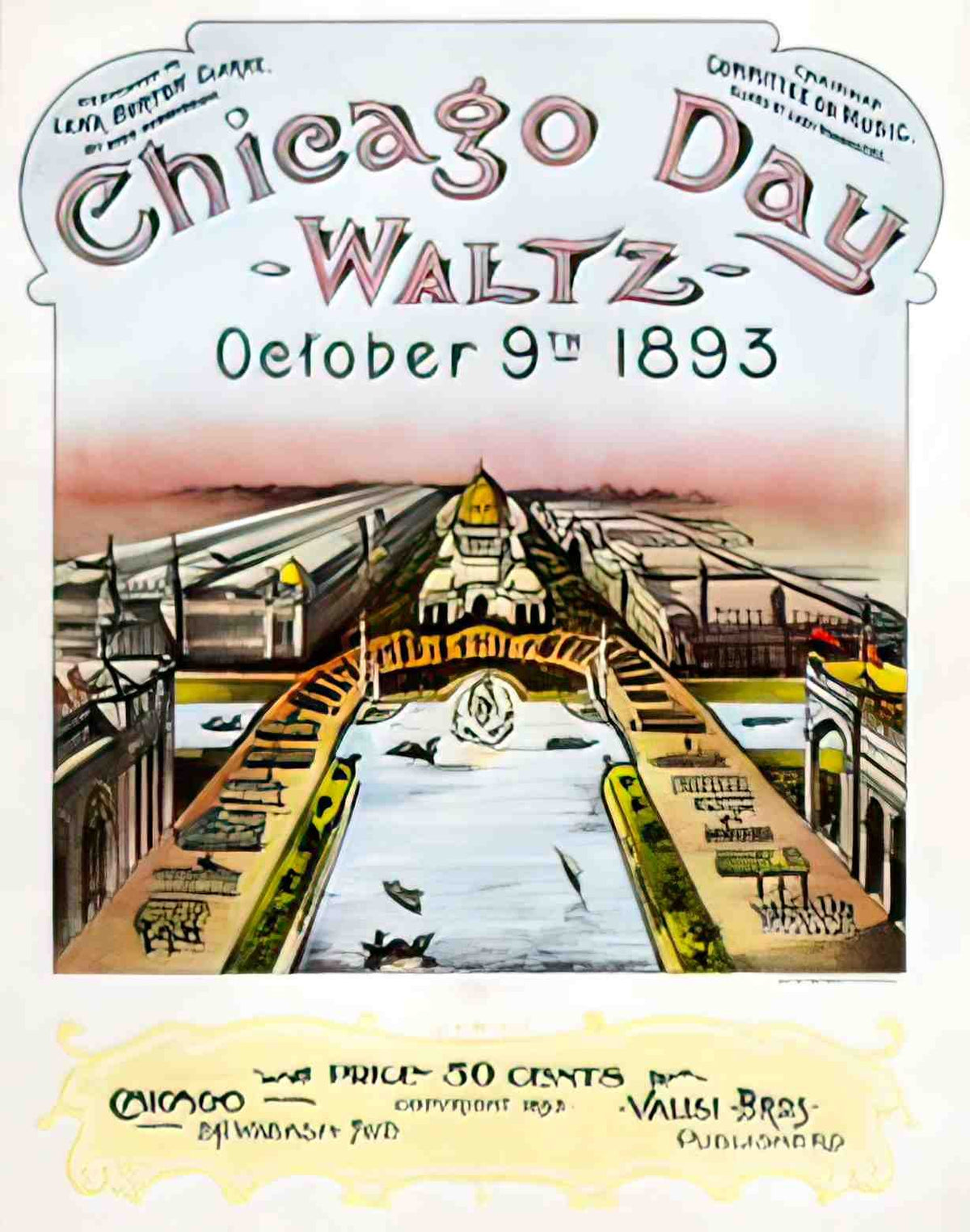 USIL1001, Chicago Day Waltz Advert A4 Photo Print