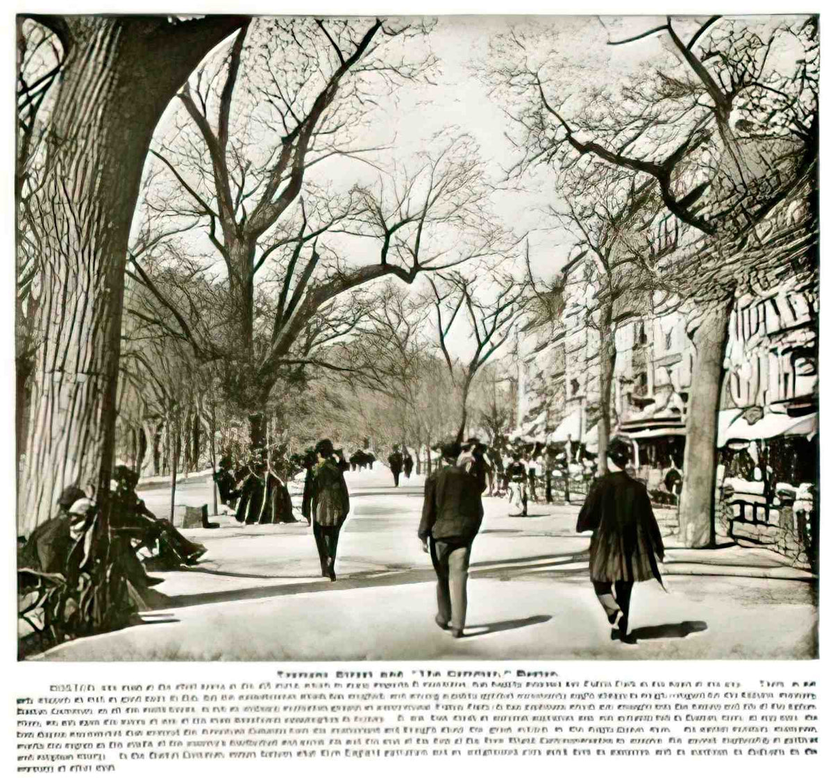 USMA1001, Tremont Street &  Advert A4 Photo Print