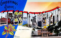 USMA1003, Greetings From Ma Advert A4 Photo Print