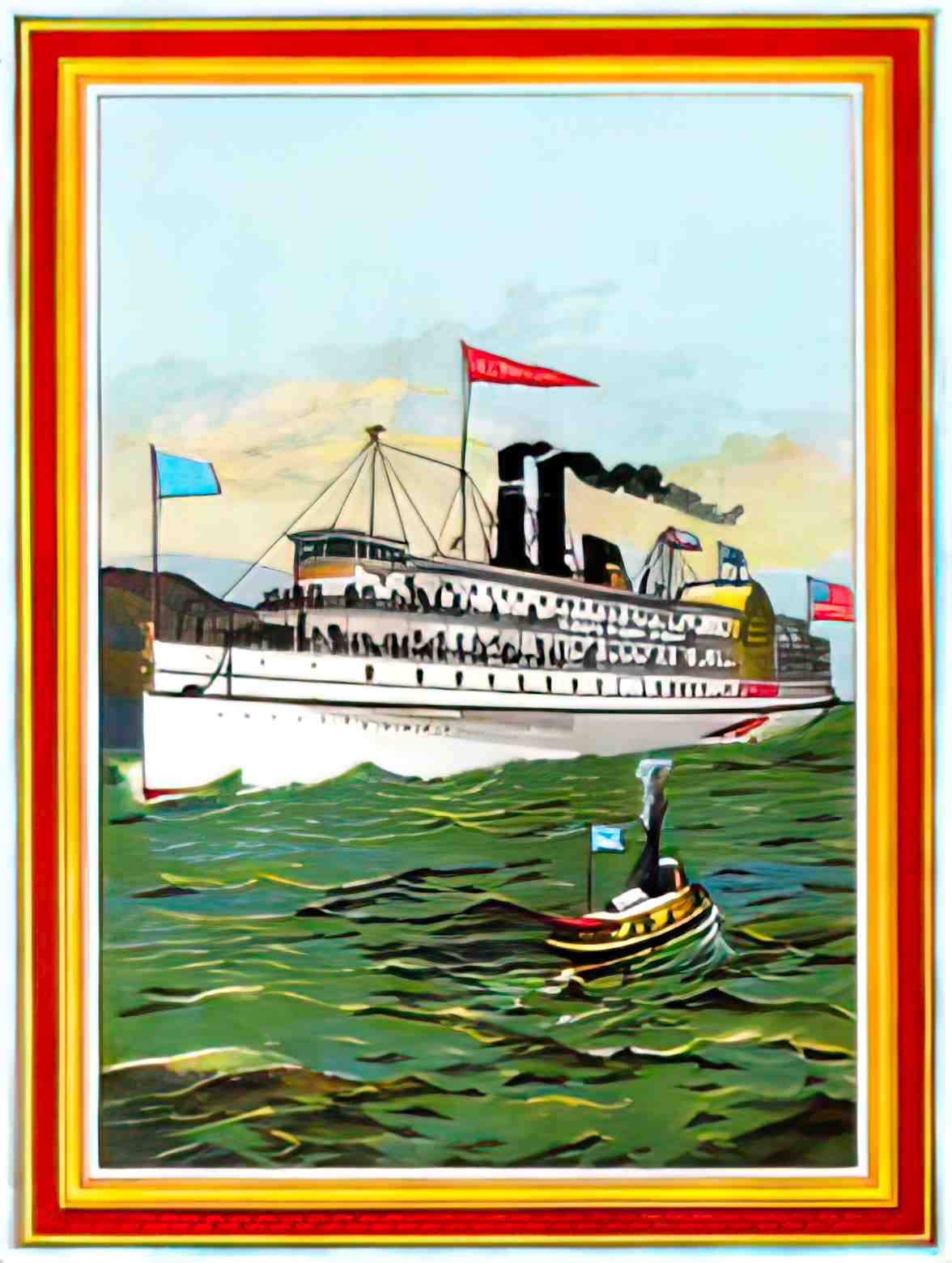USNY1004, Pilgrim, Fall Riv Advert A4 Photo Print