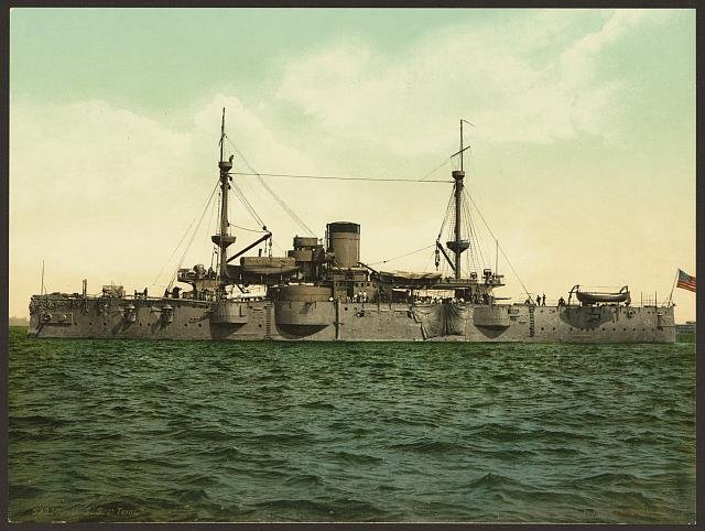 USS Texas Vintage A4 Photo Print