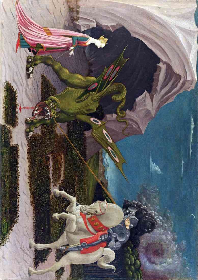 Uccello Paolo St George And The Dragon A4 Photo Print 2