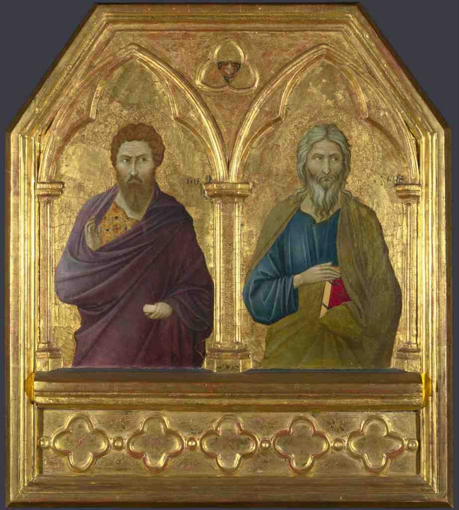 Ugolino di Nerio Saint Bartholomew and Saint Andrew A4 Photo Print