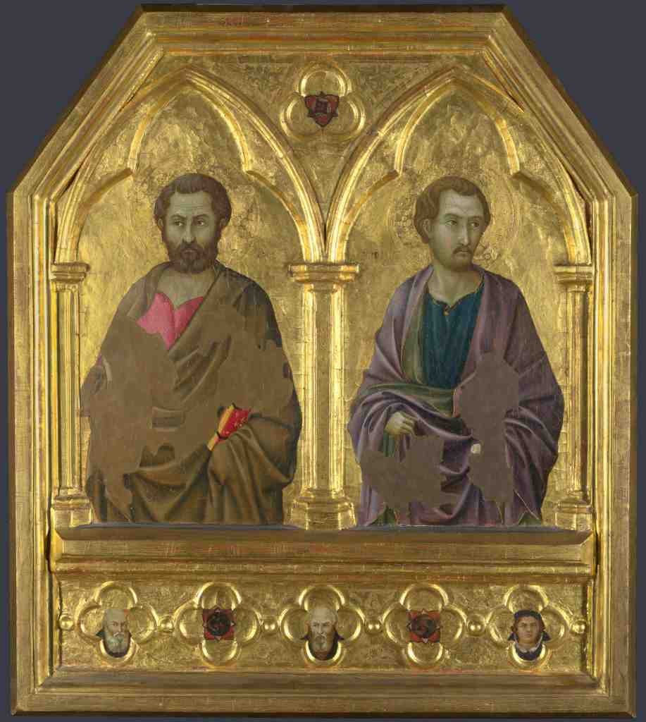 Ugolino di Nerio Saint Simon and Saint Thaddeus Jude A4 Photo Print