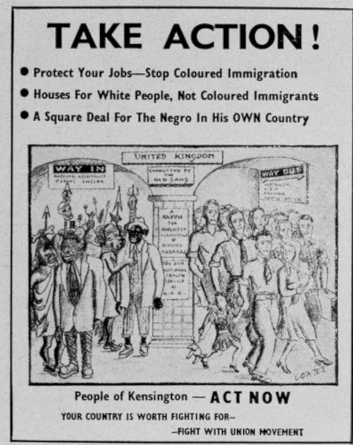 Uk Black People 1950s Vintage Retro Advert Poster