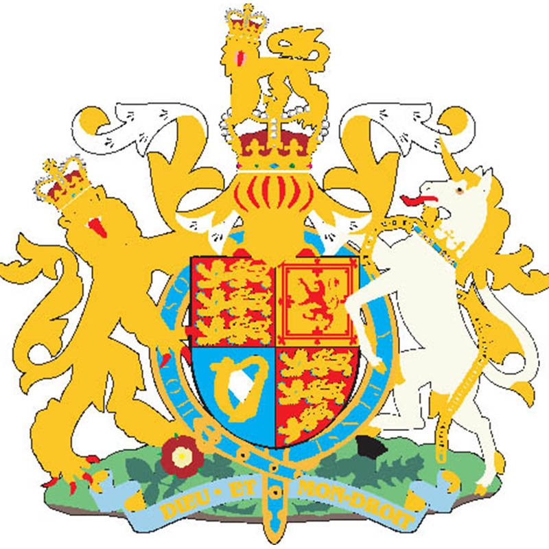 Uk Coat Of Arms N320 A4 Photo Print