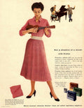 Ukulele Woman Kotex 1950s Vintage Retro Advert Poster