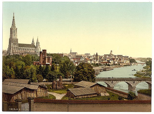 Ulm Wurtemburg Vintage A4 Photo Print