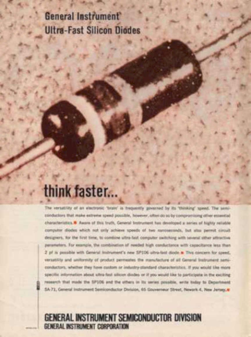 Ultra Fast Diodes Vintage Retro Advert Ads A4 Photo Print