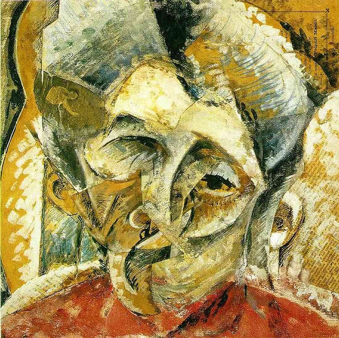 Umberto Boccioni dynamism of a womans head A4 Photo Print