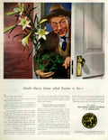 Uncle Harry Lilies 1940s Vintage Retro Advert Poster