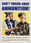 Uncle Sam Ammo American World War II Advert Poster